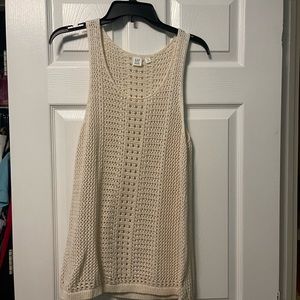 Gap crochet tank